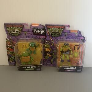 Teenage Mutant Ninja Turtles Mutant Mayhem Donatello and Turtle Tots Figures